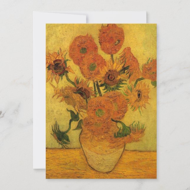 Natureza-morta de Vincent van Gogh Vaso com 15 gir (Frente)