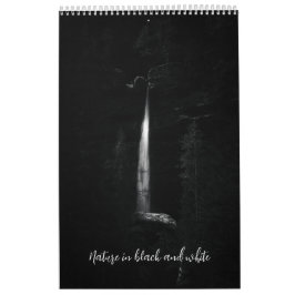 Natureza no calendário fotográfico v3 a preto e br
