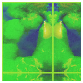 Natureza no Tecido 2 do Verde limão