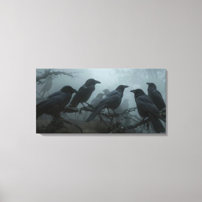 Natureza Selvagem - Arte de Muro de Canvas Crow-Ra (Frente)