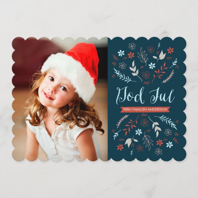 Naturlig jul hälsning (Frente)