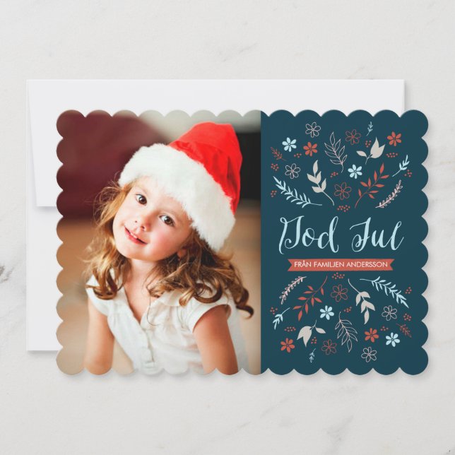 Naturlig jul hälsning (Frente)