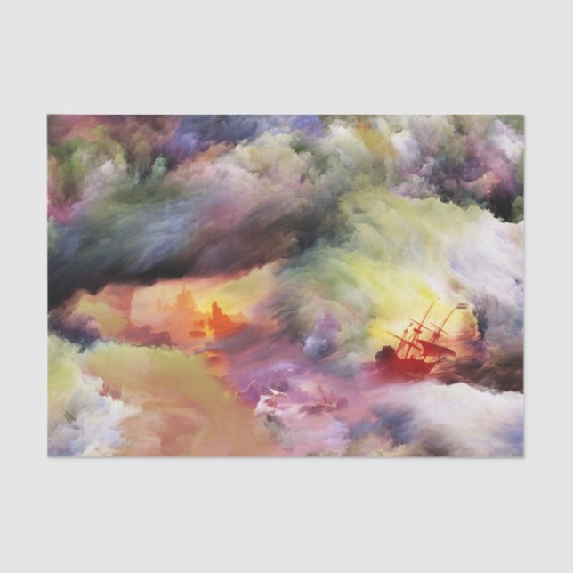 Naufrágio de nuvens - Papel Tecidual (Frente )