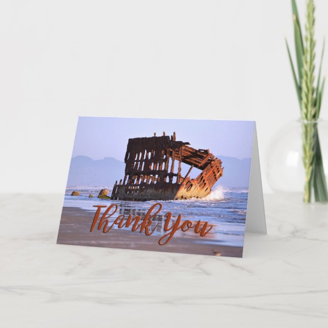 Naufrágio do Cartões de agradecimentos de Foto Pet (Frente)