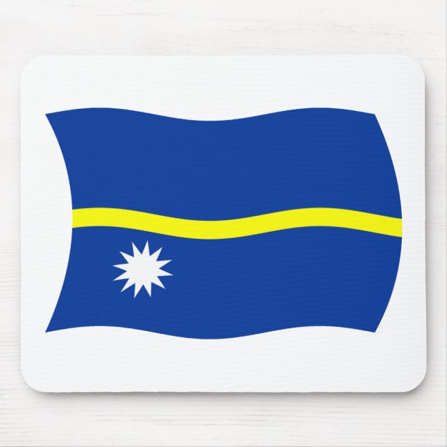 Nauru Flag Mousepad (Frente)