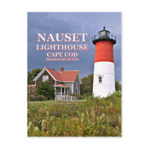 Nauset Light, Cabo Cod, cartão postal de Massachus