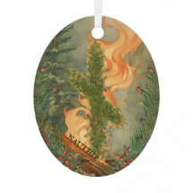 Nauthiz Rune e Yule Log Winter Solstice Name