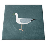 Náutica de Seagull - Verde<br><div class="desc">Uma gaivota atada ao lado do oceano. Perfeito para aqueles que amam pássaros sassos e a costa.</div>