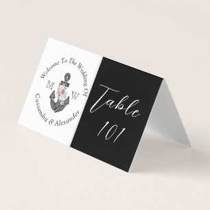 Náutica Floral Náutica Casamento Preto e Branco