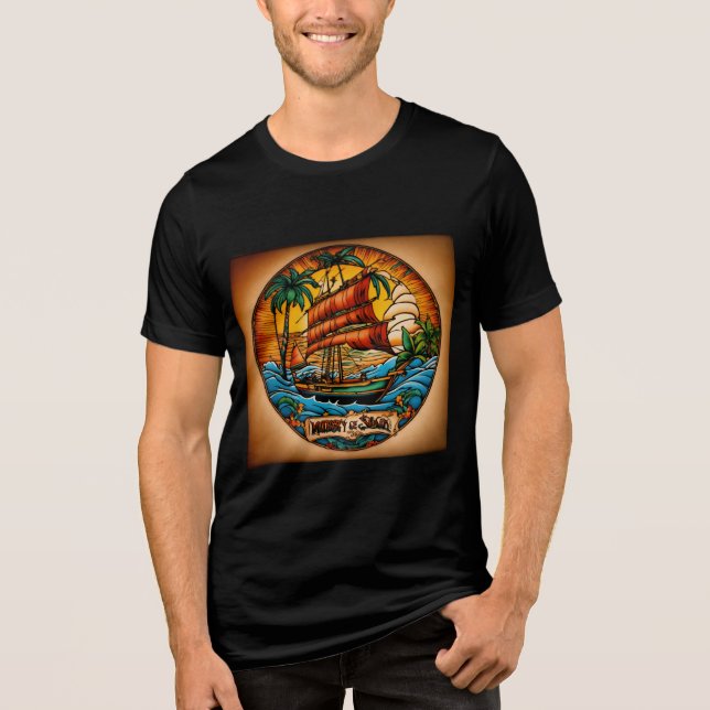 #Náutico #Boat Design T Shirt for Men/Women" (Frente)