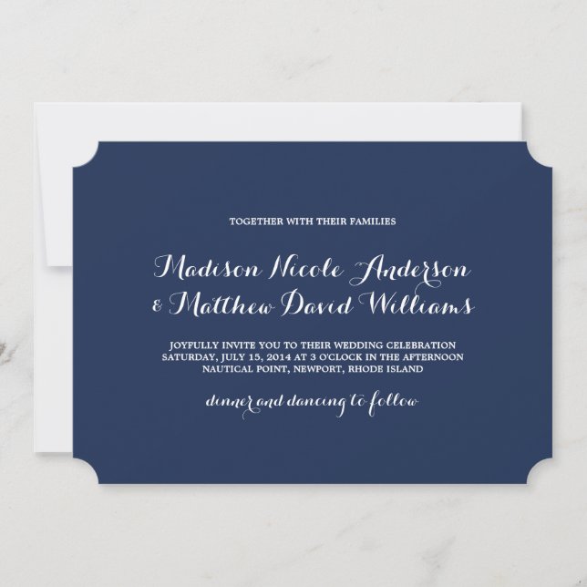 Náutico| Convite Para Casamento (Frente)
