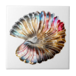 Nautilus Beach shell iridescente mãe de pérola