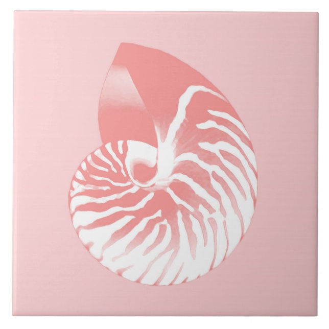 Nautilus - coral rosa e branco (Frente)