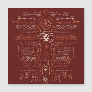 Navajo Aztec: Padrão Étnico De Doodle.