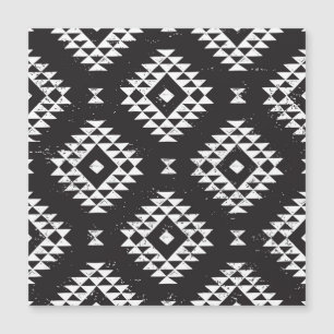 Navajo Geométrico: Tribal Branco Negro.