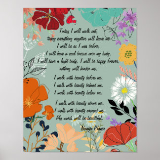 Navajo Prayer Caminha Na Bela Poster