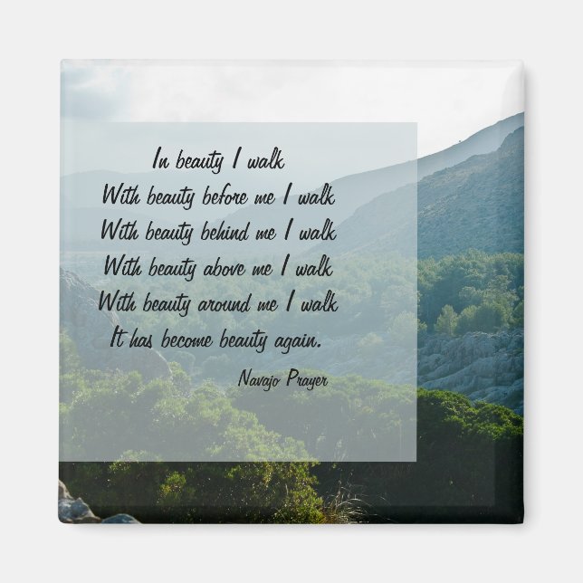 Navajo Prayer Caminha no Imã da Bela (Frente)