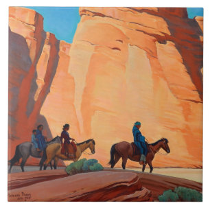 “Navajos em um Canyon” por Maynard Dixon