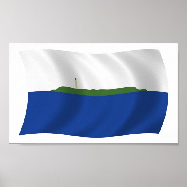 Navassa Island Flag Poster Impressão (Frente)