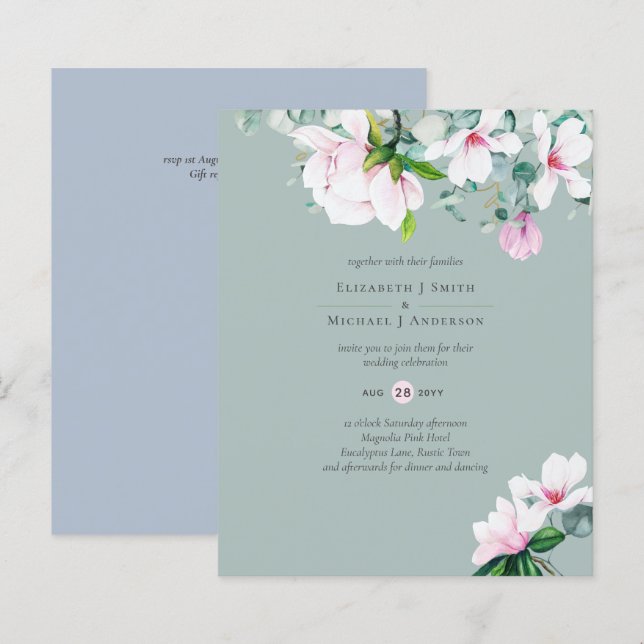 Nave Azul Eucalyptus - Sage (Frente/Verso)