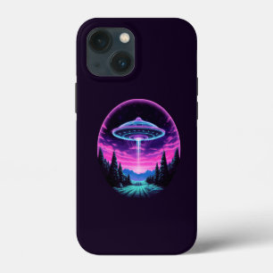 Nave Espacial Alienígena Retro Futurista