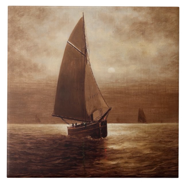 Navegação à noite (cerca de 1900) Elbridge Wesley  (Frente)