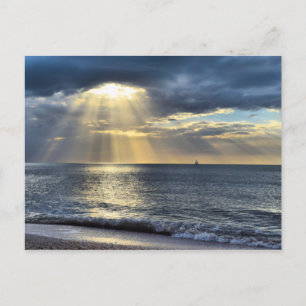 Navegação até o pôr do sol - Cartão postal