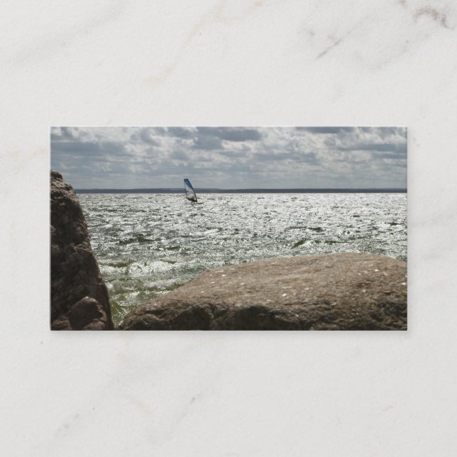 Navegação por Windsurfing - cartão de visita (Frente)