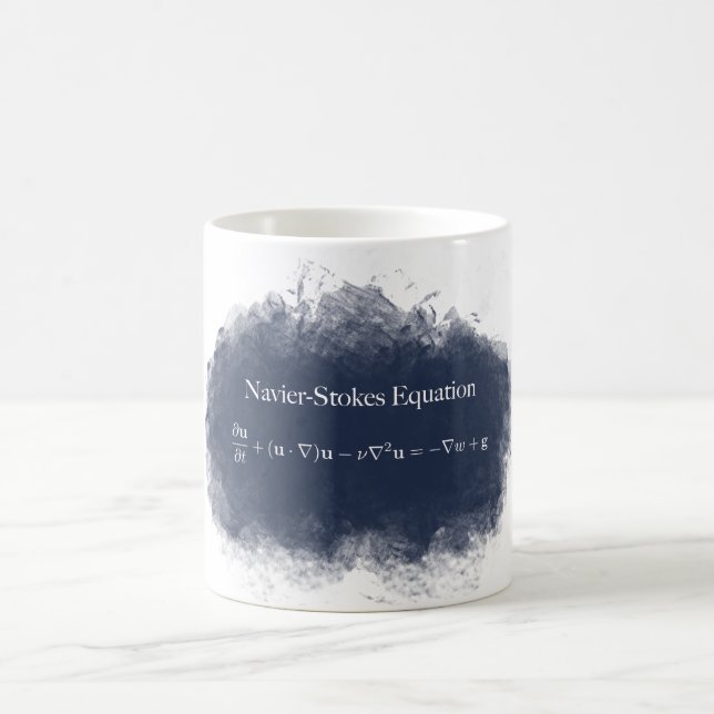 Navier Stokes a caneca da matemática & da ciência (Centro)