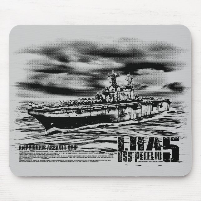 Navio de assalto anfíbio Peleliu Mousepad (Frente)