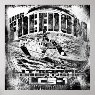 Navio de combate Litoral Liberdade Poster