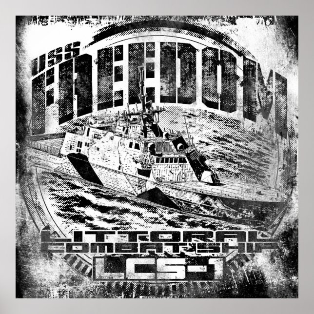 Navio de combate Litoral Liberdade Poster (Frente)