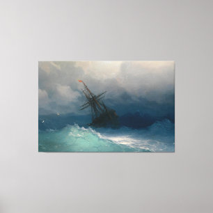 Navio de pintura marítimo - Canvas Premium (Gloss)