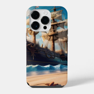 Navio de pirata de praia tropical