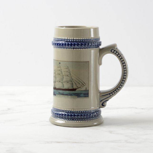 Navio de tosquiadeira de New York - caneca de (Direita)