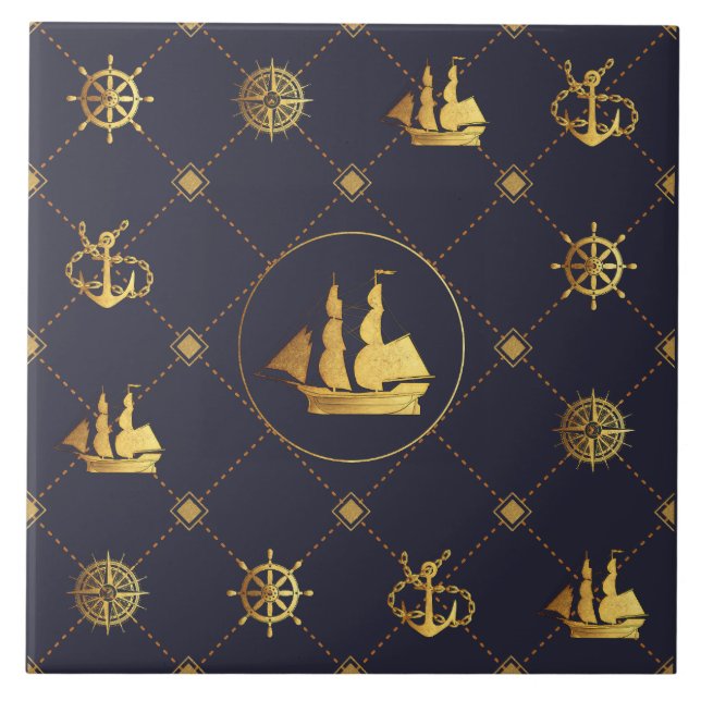Navio de vela Dourada (Frente)
