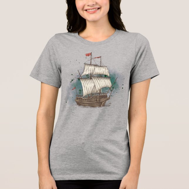 Navio Desenhado à Mão (Frente)