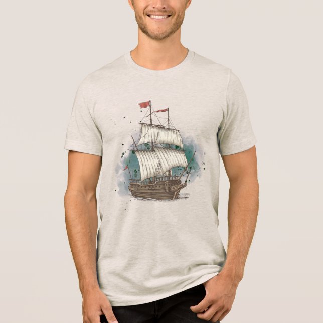 Navio Desenhado à Mão (Frente)