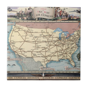 Navio do mapa dos Estados Unidos o Skyway através