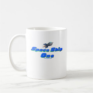 Navio espacial Uma caneca branca