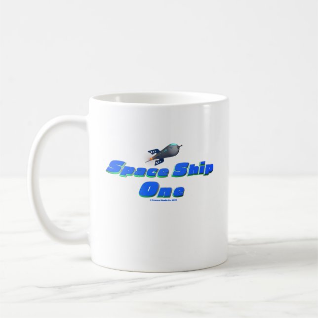 Navio espacial Uma caneca branca (Esquerda)
