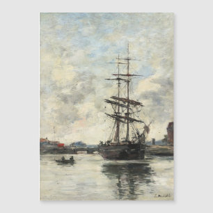 Navio no Touques Eugene Boudin (Francês, 1824-189