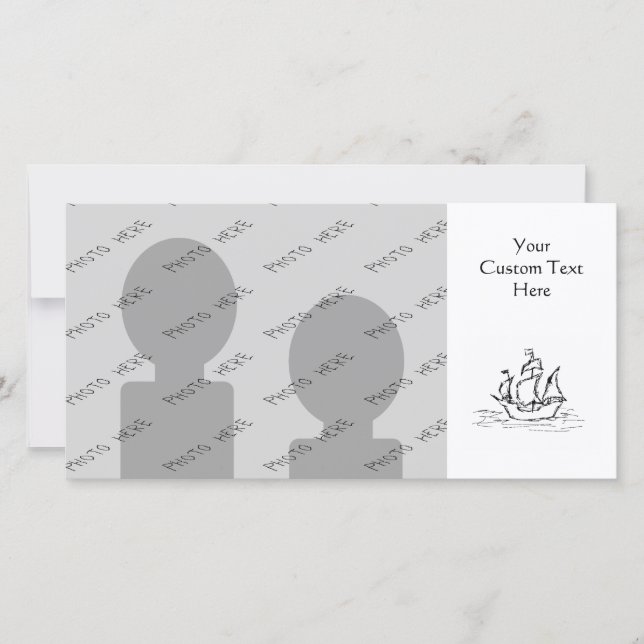 Navio pirata. Preto & Branco. (Frente)