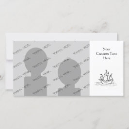 Navio pirata. Preto & Branco.