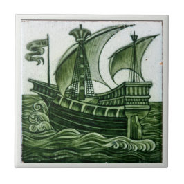 Navio Por William * De Morgan Green Eggshell |