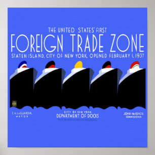 Navios de cruzeiro Poster vintage Ocean Liner
