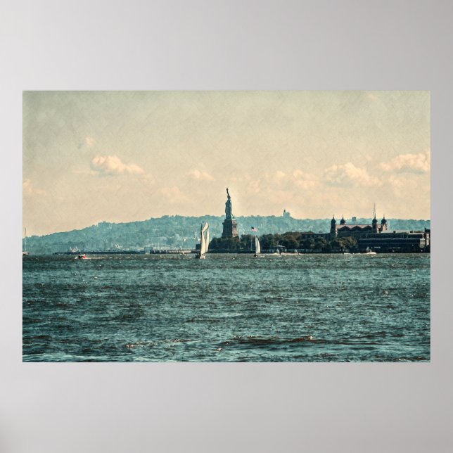 NAVIOS DE NAVEGAÇÃO NA Poster DE BANHO DE NOVA YOR (Frente)