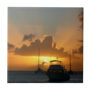 Navios e paisagens tropicais