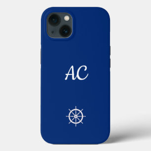 Navios Náuticos Azul de Roda+Branco (Personalizar)
