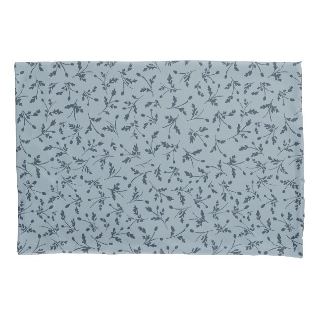 Navy Blue Modern Farmhouse Daisy Buds Pattern (Frente)